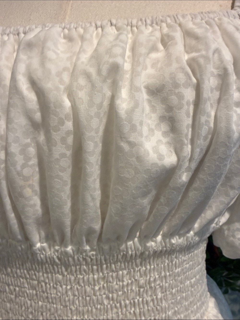 Tiers To Me White Puff Sleeve Tiered Skater Mini Dress - Picture 6 of 12